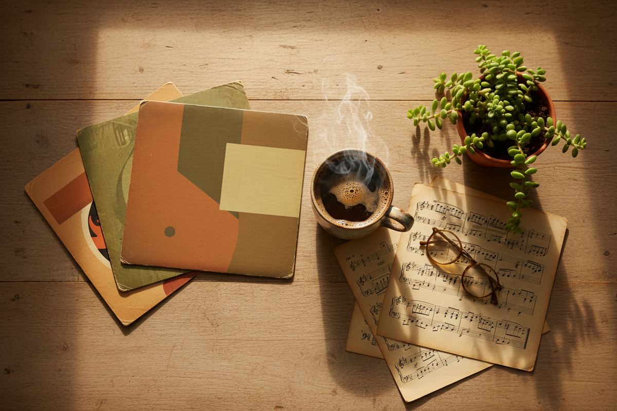 music and coffee for focus